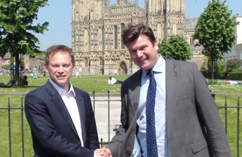 James Heappey with Grant Shapps in Wells