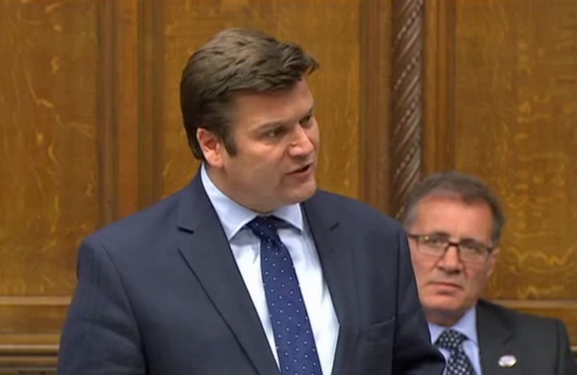 James speaking in Parliament 