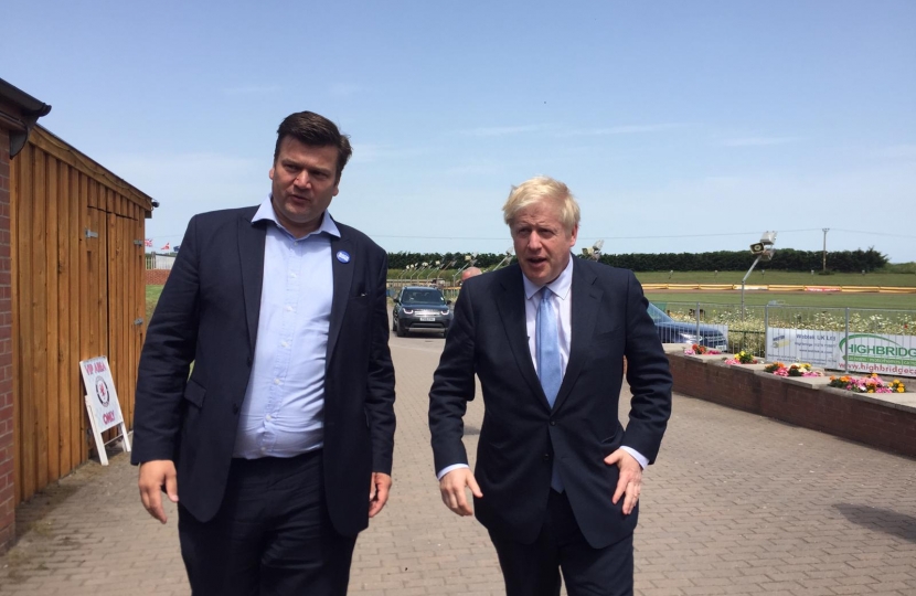 JH and Boris walking