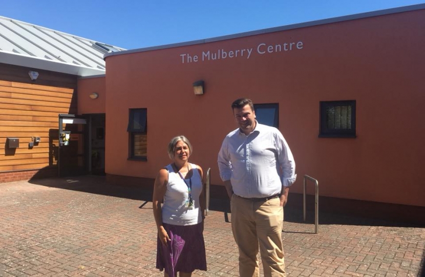 James Heappey at the Mulberry Centre