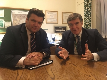 James Heappey MP met with Health Minister Philip Dunne. 