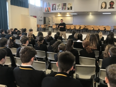 James Heappey at Crispin School 